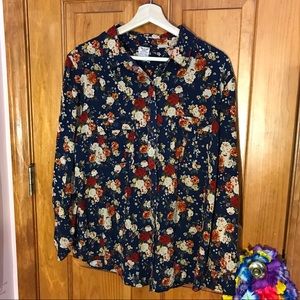 Floral Button Down